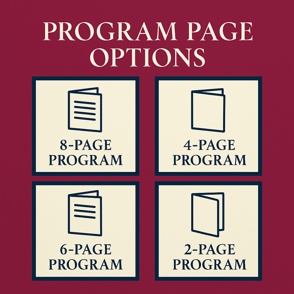 Custom Funeral Program