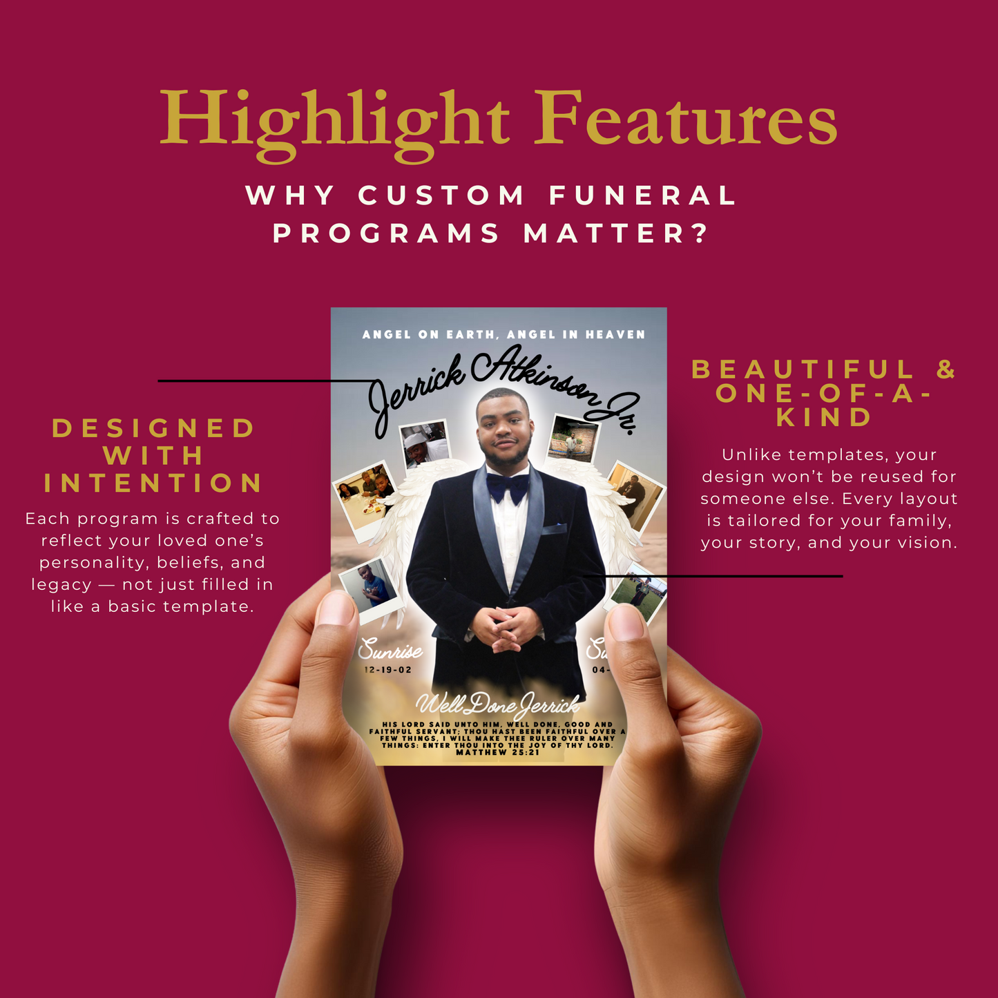 Custom Funeral Program