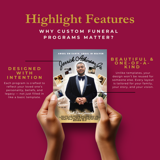 Custom Funeral Program